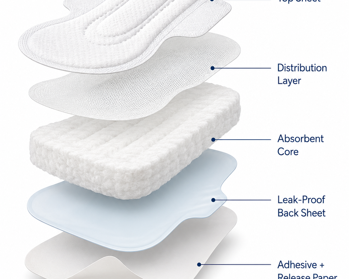 What Ingredients Are Commonly Found in Sanitary Pads?