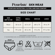 Sknwear period panty – Soft Beige | Black [New arrival]