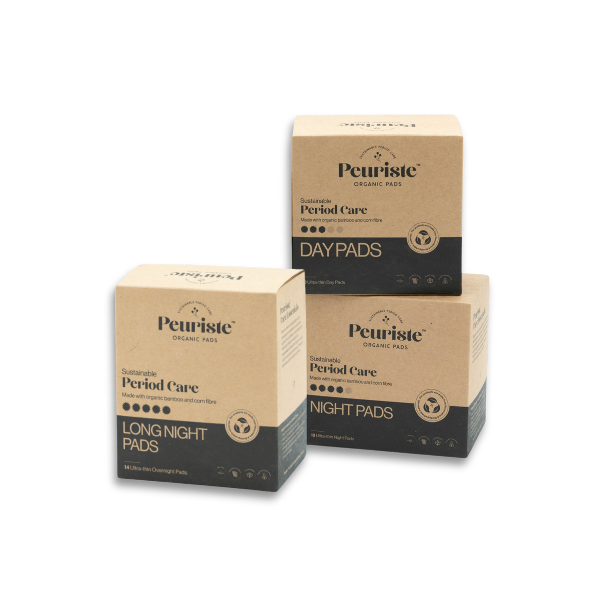 Perfect Bundle (Day Pads, Night Pads & Long Night Pads) – Peuriste